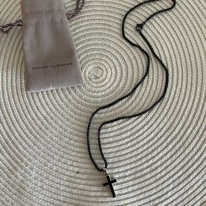 david yurman exotic stone cross w/ black onyx
